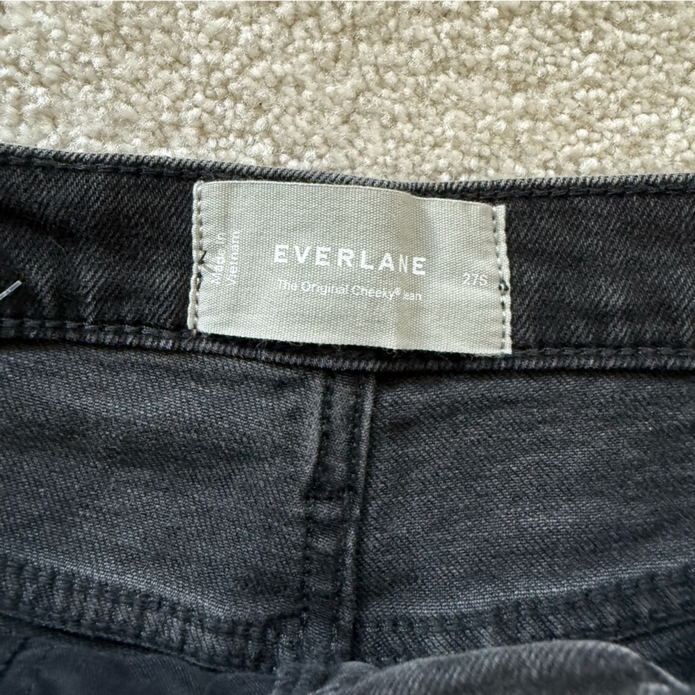 Everlane The Original Cheeky Jeans size 27, Black wash - Picture 2 of 10